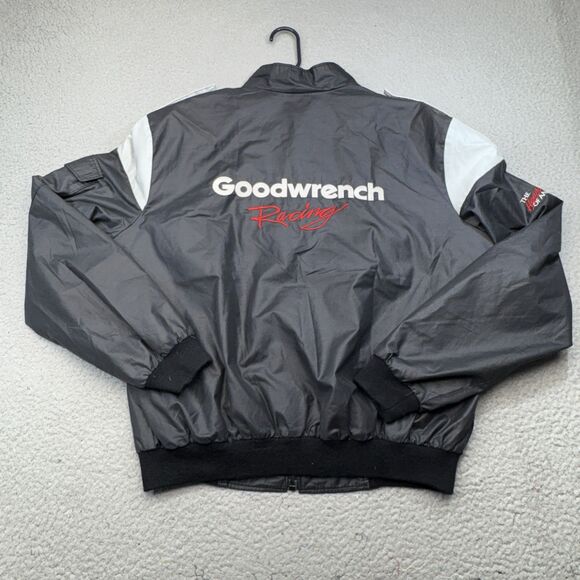 VINTAGE Dale Earnhardt Jacket Mens XL Black Gray‎ Goodwrench Racing NASCAR 90s - Picture 2 of 12